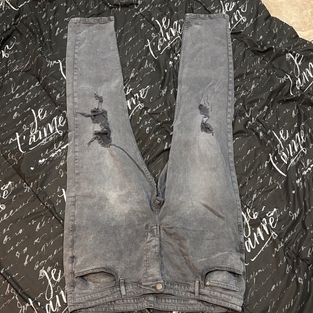 Ksubi Men's Slim Straight Jeans - Distressed Gray